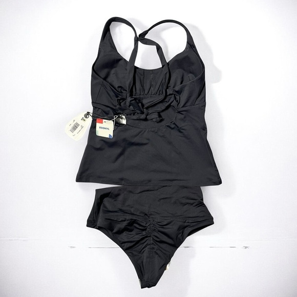 🌻NEW w.tags prAna Mallorca Black Tankini + Black Aurelia Bottoms Set XS (1) - Picture 2 of 14
